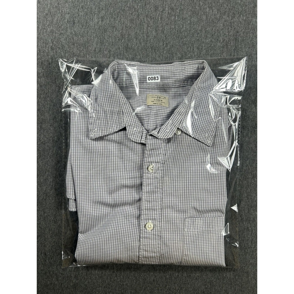 J.Crew Men's 2-Ply 100%Cotton Gingham Button-UpShirt Size‎ S - Picture 6 of 6